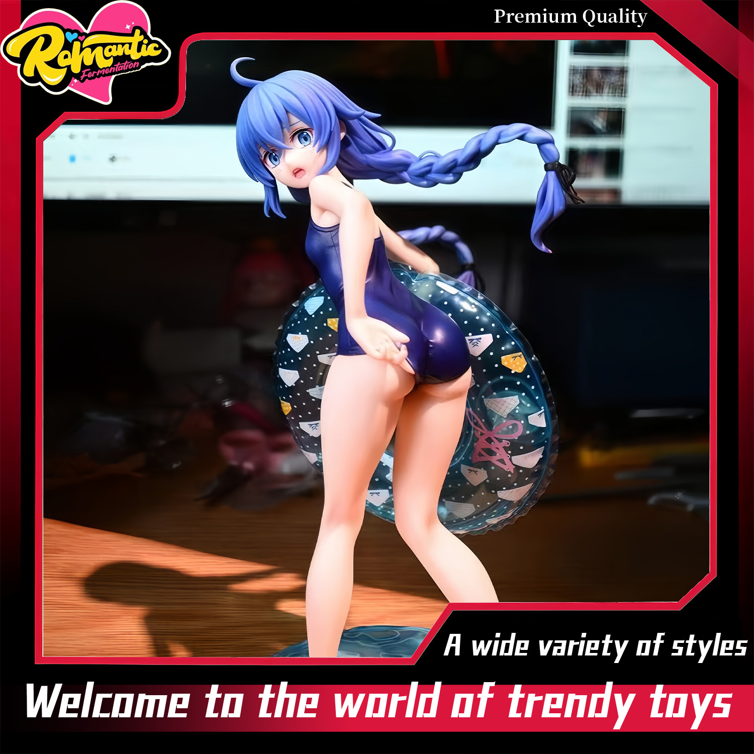 Popular Anime Merchandise - Фигурка-модель аниме-персонажа Луо Циси (Swim ring),