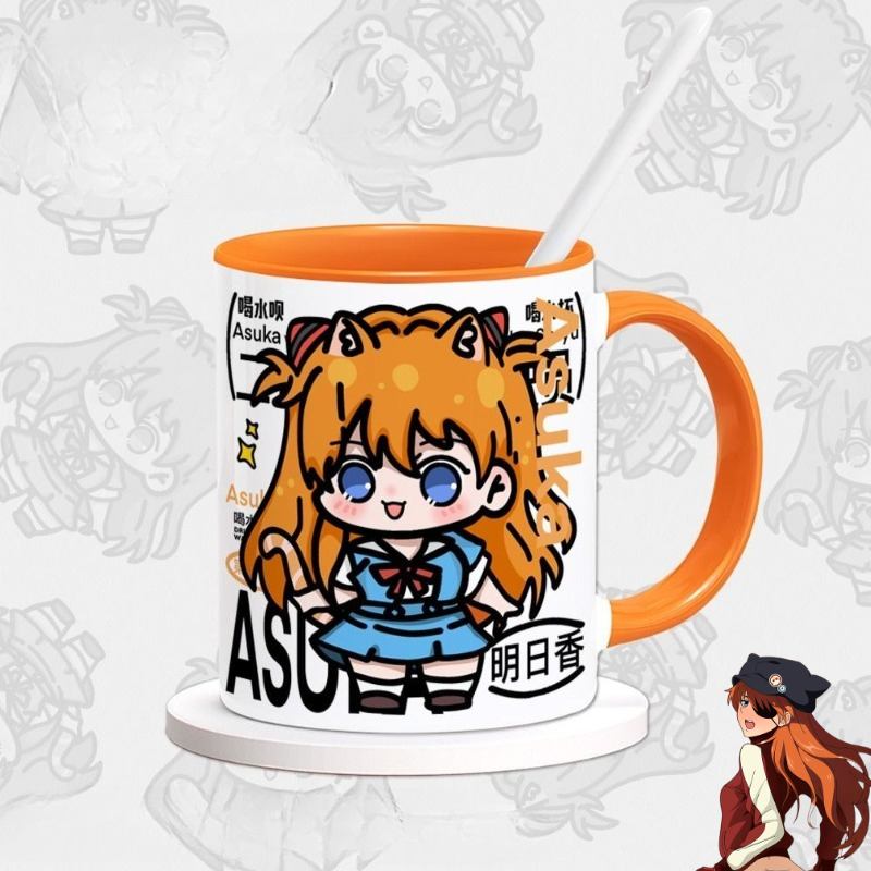 Anime Merchandise Mugs - Кружка EVA Аска Лэнгли Сорю: Аниме-мерч,