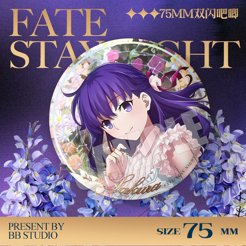 Значок-пин 75 мм для концерта  – обзор и цена Fate Anime Merchandise